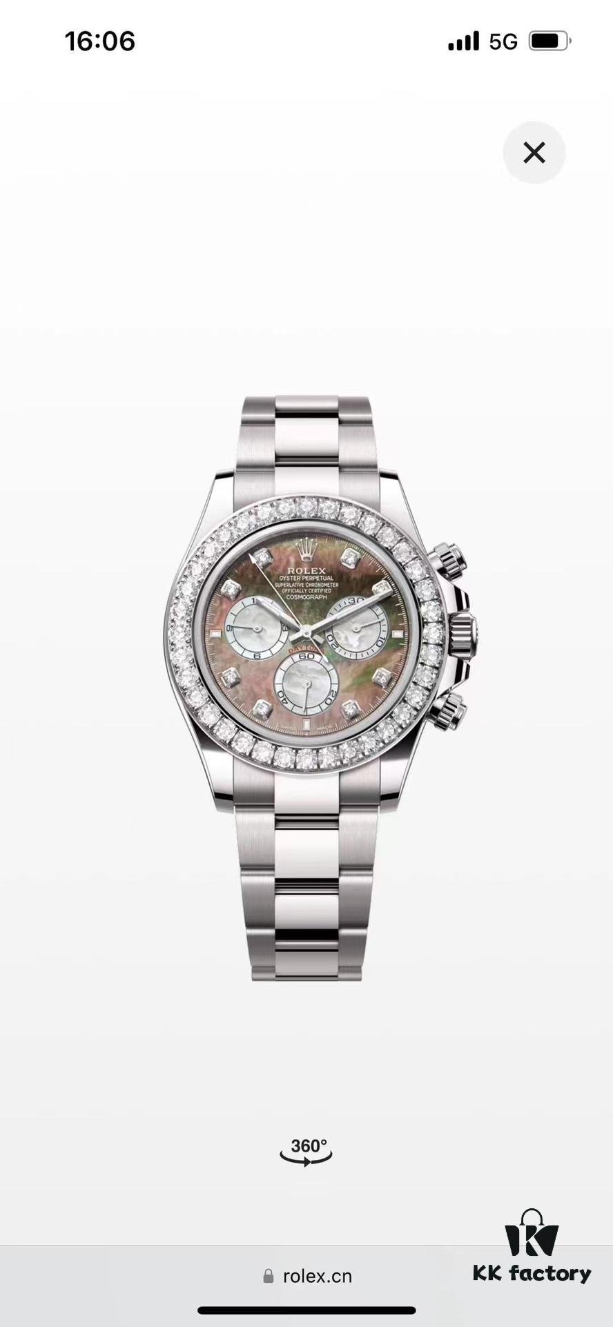 6931a614ccd8ab3d7af9a702 RB New Mother-of-Pearl Dial with 'Di' Character, Compatible with New 4131 Movement, Also Fits Previous 4130 and 4801 Movements, Available with Bezel, Moissanite Bezel Option