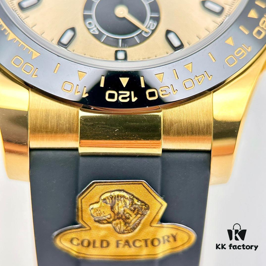 6931a622ccd8ab3d7af9a7f3 Gold/Dog Factory Rolex Daytona Gold Tone with Weight Matching, Over 146g, Equipped with Dan Dong 4130 Movement