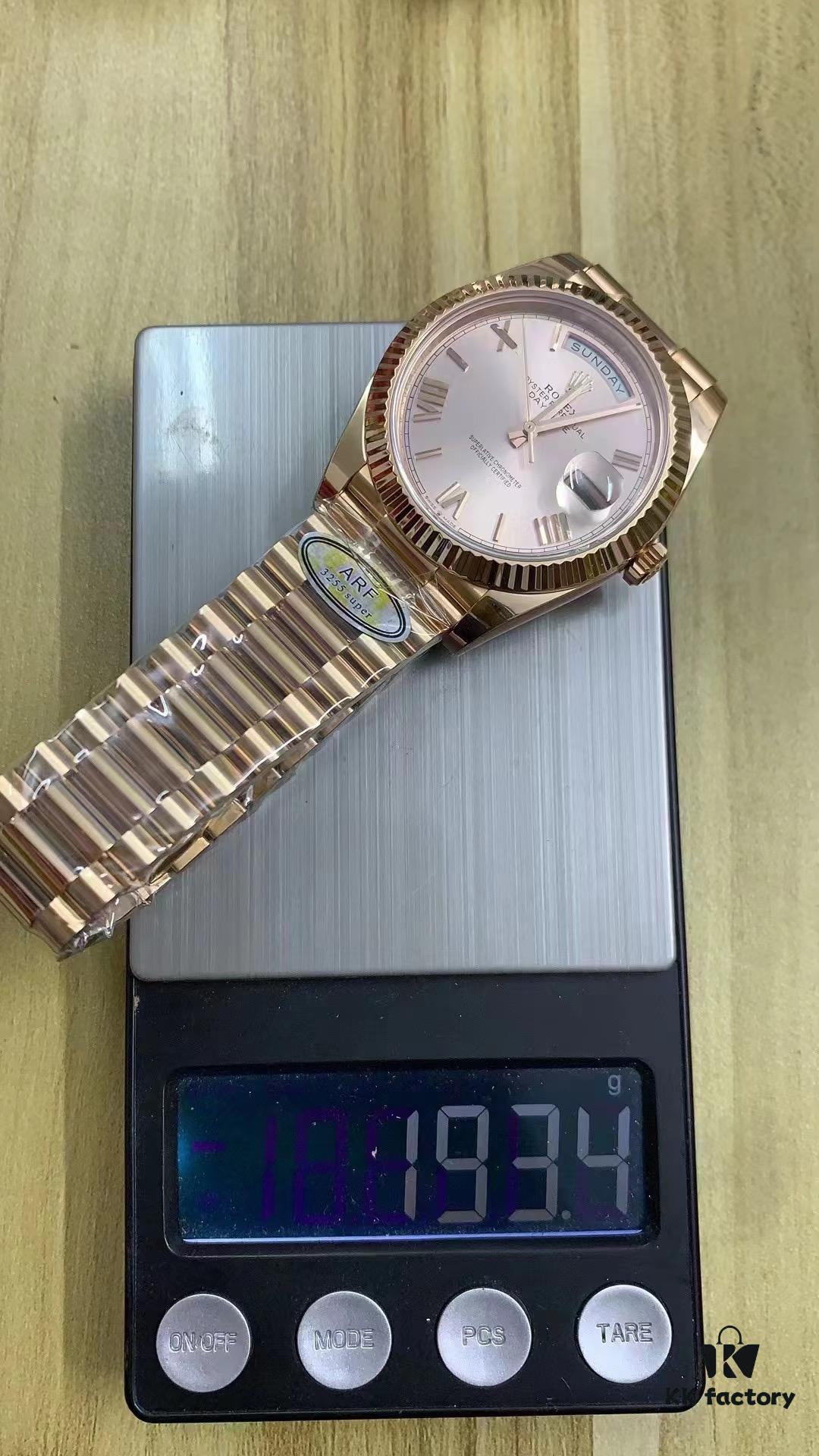 6931a623ccd8ab3d7af9a80d ARF Full Counterweight DD, Dual Calendar Rose Gold Counterweight, 3255 Integrated Movement