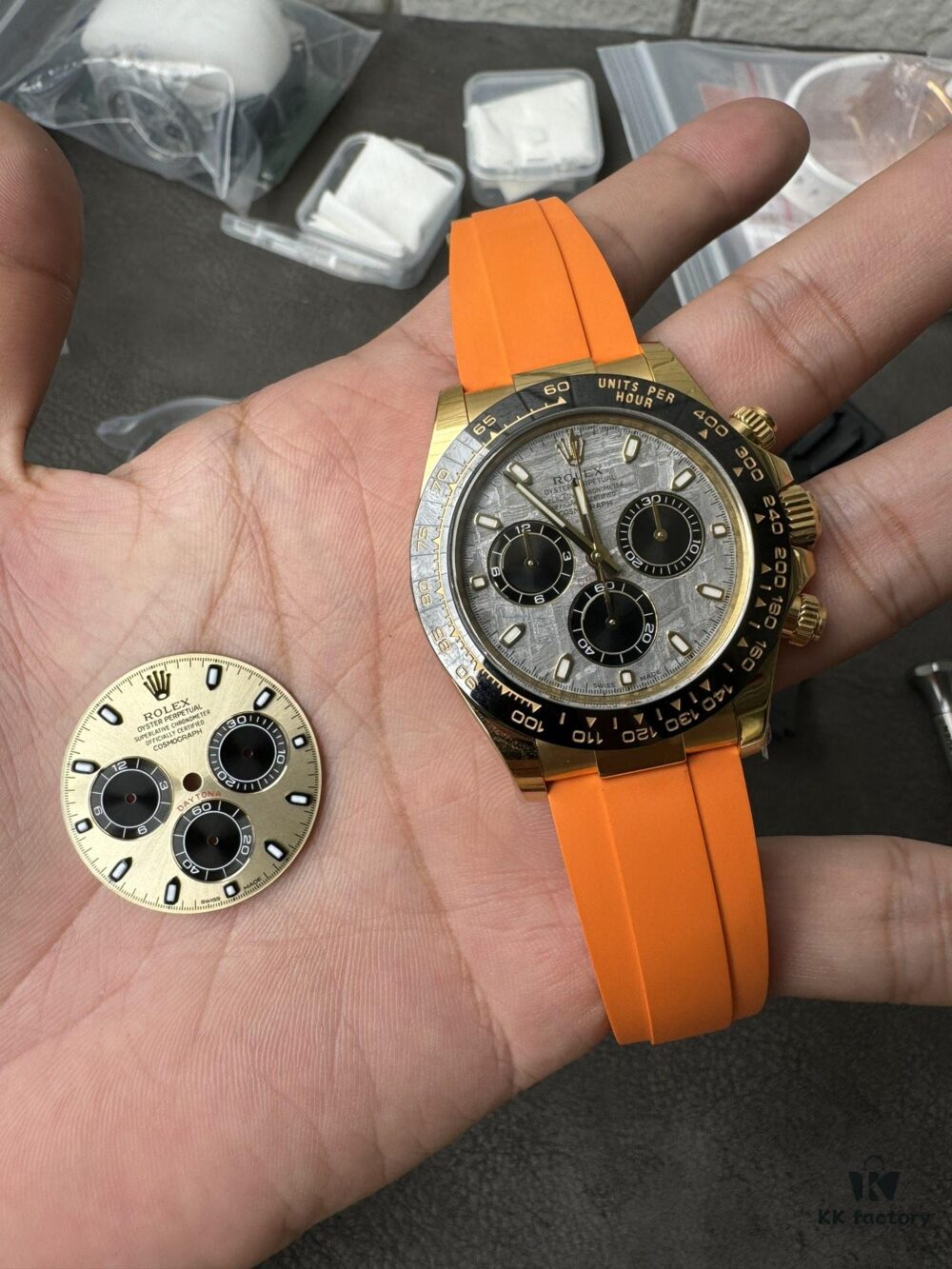 6931a626ccd8ab3d7af9a837 Clean Gold Di Modified RB Meteorite Disc with Gold-Plated Back and Orange Replacement Tape