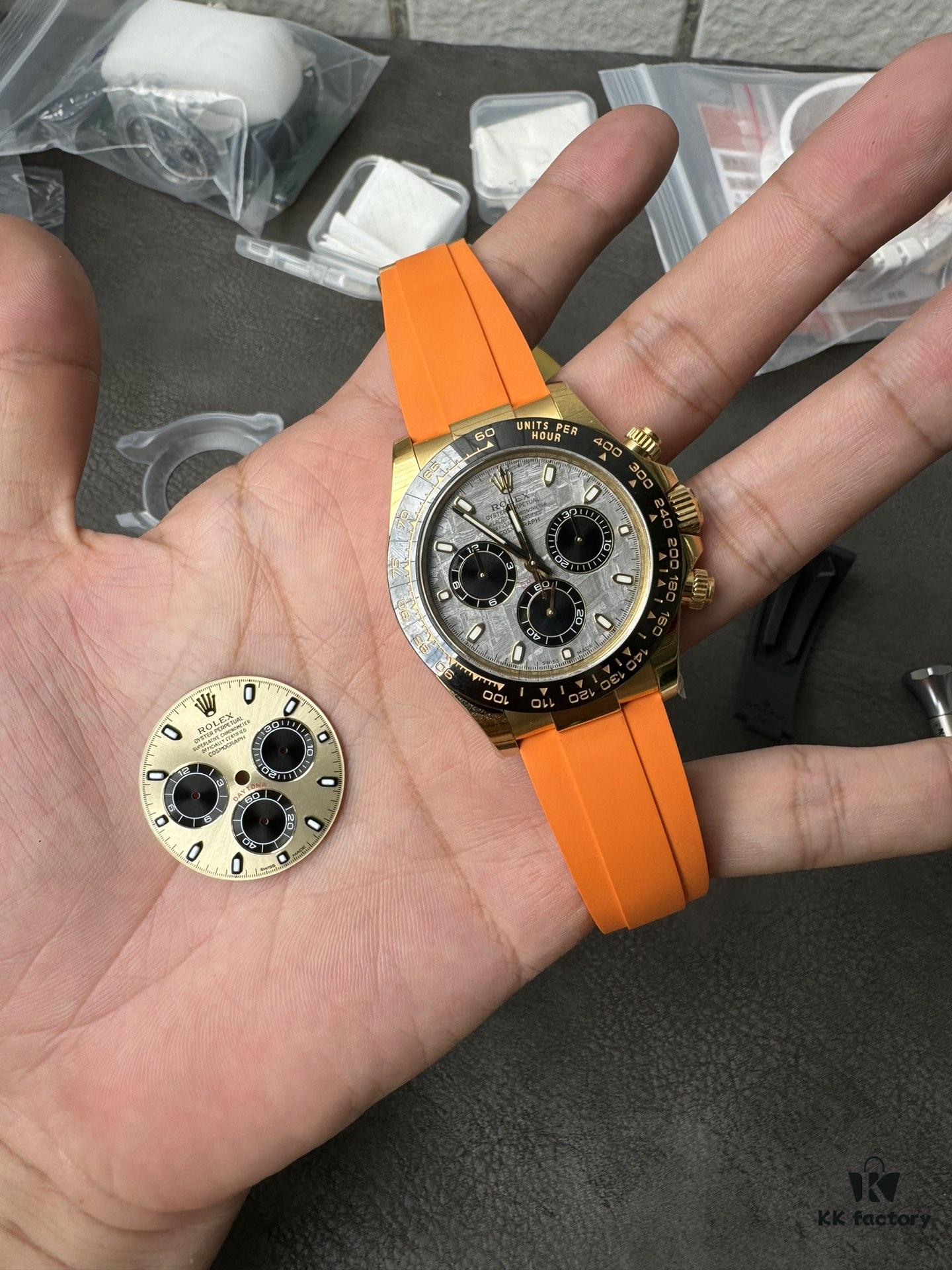 Clean Gold Di Modified RB Meteorite Disc with Gold-Plated Back and Orange Replacement Tape