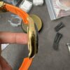 Clean Gold Di Modified RB Meteorite Disc with Gold-Plated Back and Orange Replacement Tape