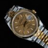 VS Two-Tone Gold 36mm Palm Leaf Design