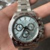 C Factory New Model 4131, Ice Blue Dial with Diamond Markings, Transparent Case Back