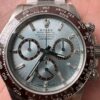 C Factory New Model 4131, Ice Blue Dial with Diamond Markings, Transparent Case Back