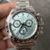 C Factory New Model 4131, Ice Blue Dial with Diamond Markings, Transparent Case Back