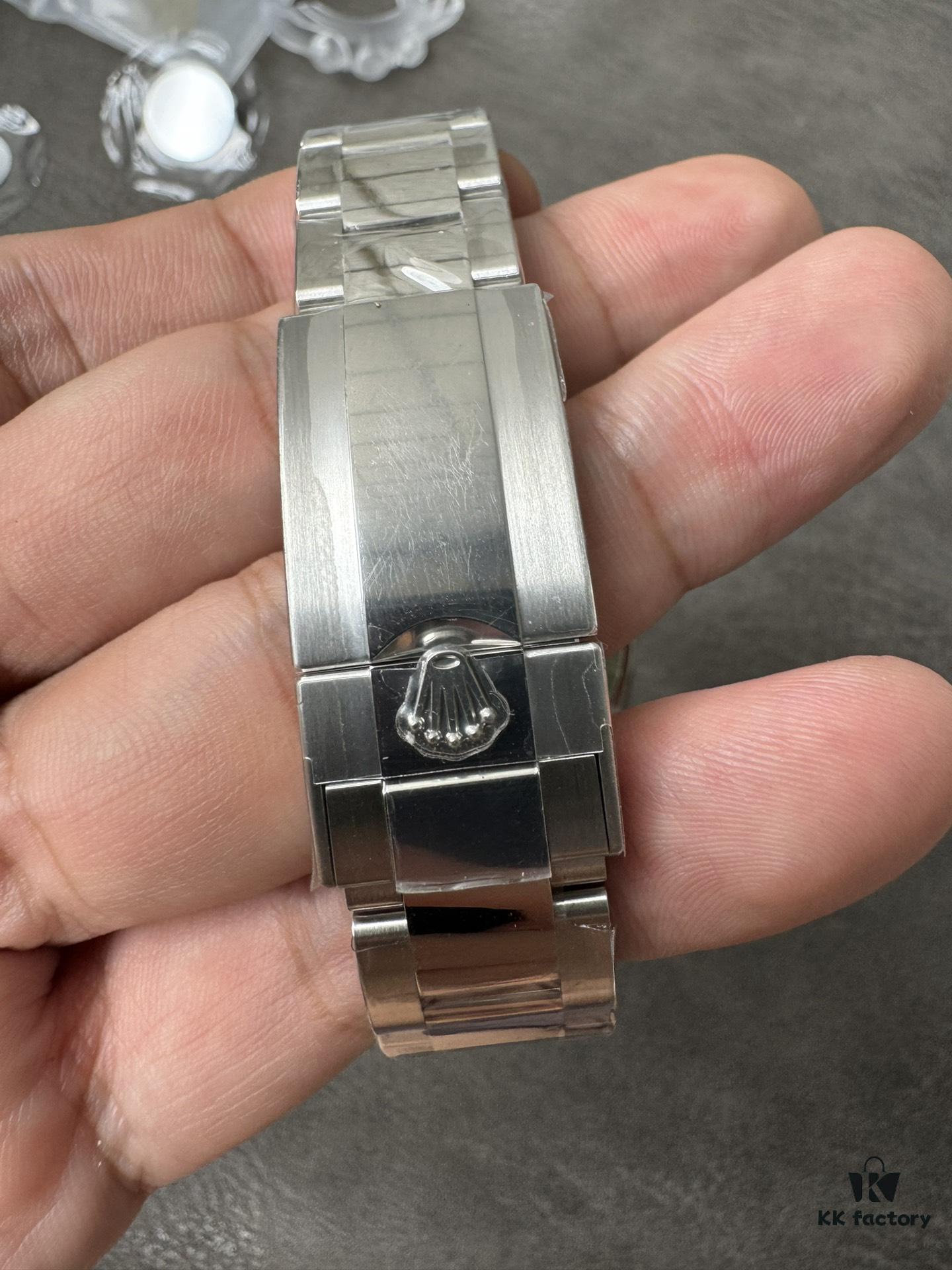 C Factory New Model 4131, Ice Blue Dial with Diamond Markings, Transparent Case Back