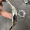 C Factory New Arrival 4131 Ice Blue Dial with Engraving, Transparent Case Back