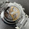 C Factory New Arrival 4131 Ice Blue Dial with Engraving, Transparent Case Back