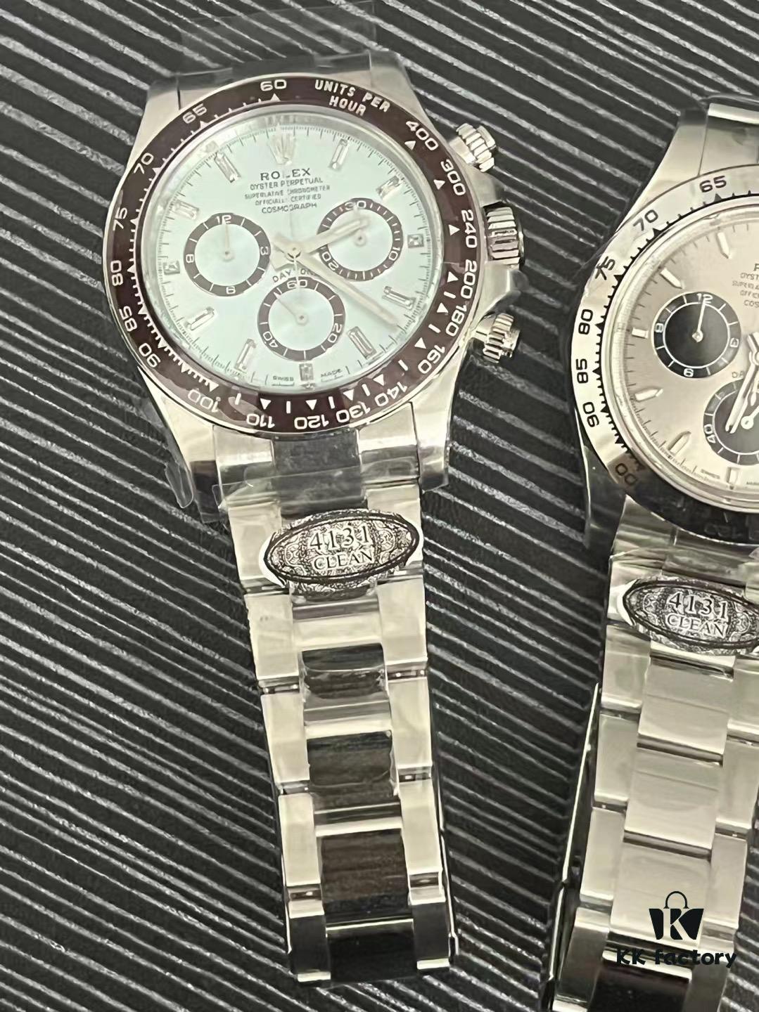 C Factory 4131 New Arrival - Ice Blue Dial with Engraving - Diamond Case Back with Exhibition Back