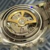 C Factory 4131 New Arrival - Ice Blue Dial with Engraving - Diamond Case Back with Exhibition Back