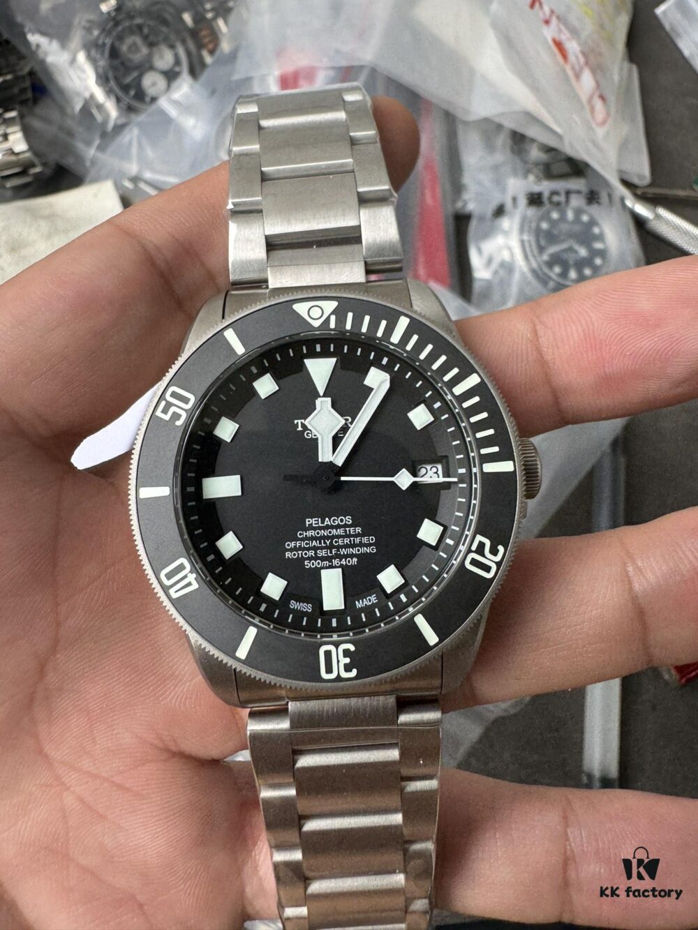 XF Titanium Potato Black Dial