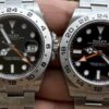 Explorer II 226570 Natural Light Authentic vs Fake Comparison