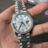 Clean 41 Mother-of-Pearl Dial with Modified Moissanite Bezel