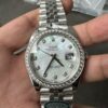Clean 41 Mother-of-Pearl Dial with Modified Moissanite Bezel