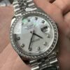 Clean 41 Mother-of-Pearl Dial with Modified Moissanite Bezel