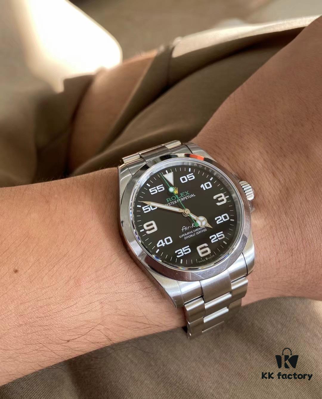 Authentic 126900 Complete Watch with Dial, Hands, Bezel, Crown, Strap, and Buckle, V.S. Base