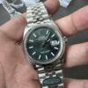 Clean 36mm Green Dial Date Display