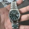 Clean 36mm Green Dial Date Display