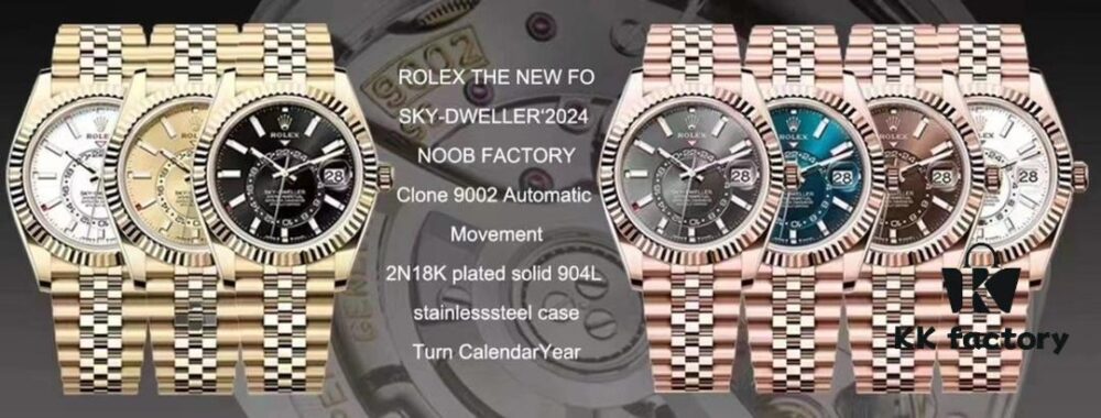 6931a664ccd8ab3d7af9ac7f NOOB Rolex Sky-Dweller Replica with Original Dimensions, Full Case Stamp and Steel Lugs