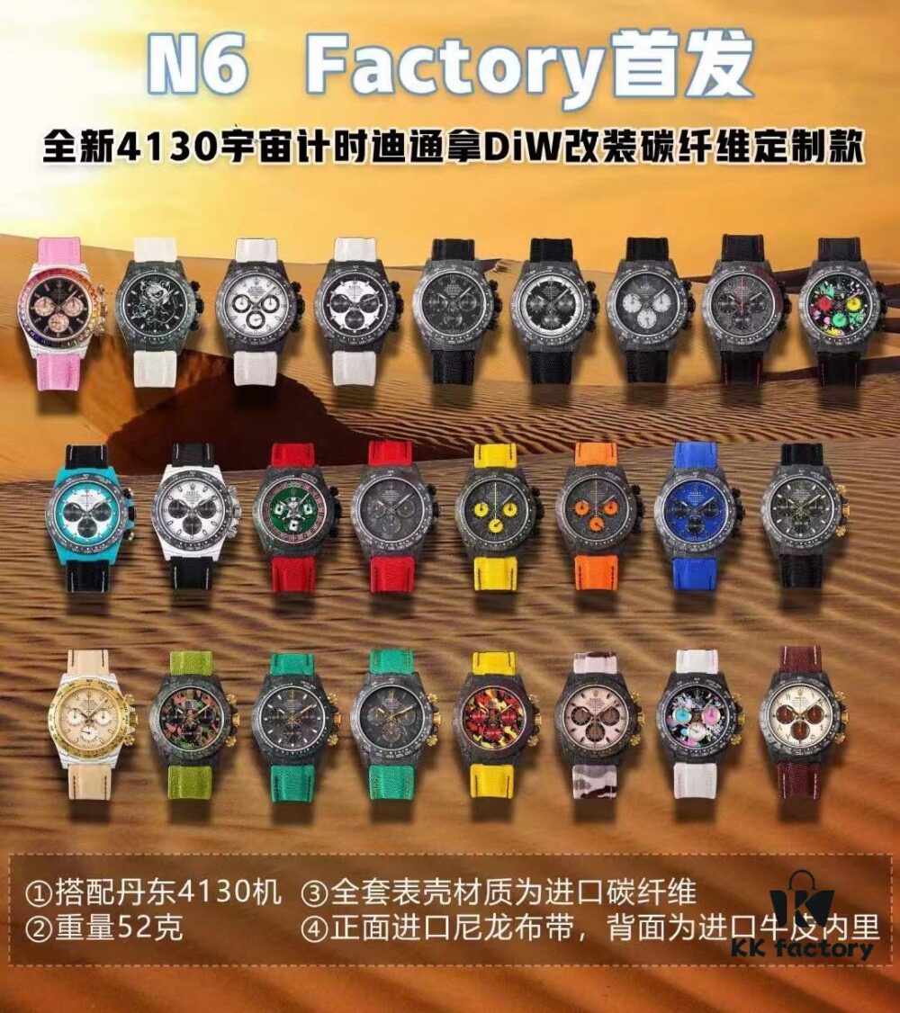 6931a667ccd8ab3d7af9acb9 Good News! N6 Diw Modified 4130 Universe Chronograph Daytona Carbon Fiber Price Adjustment