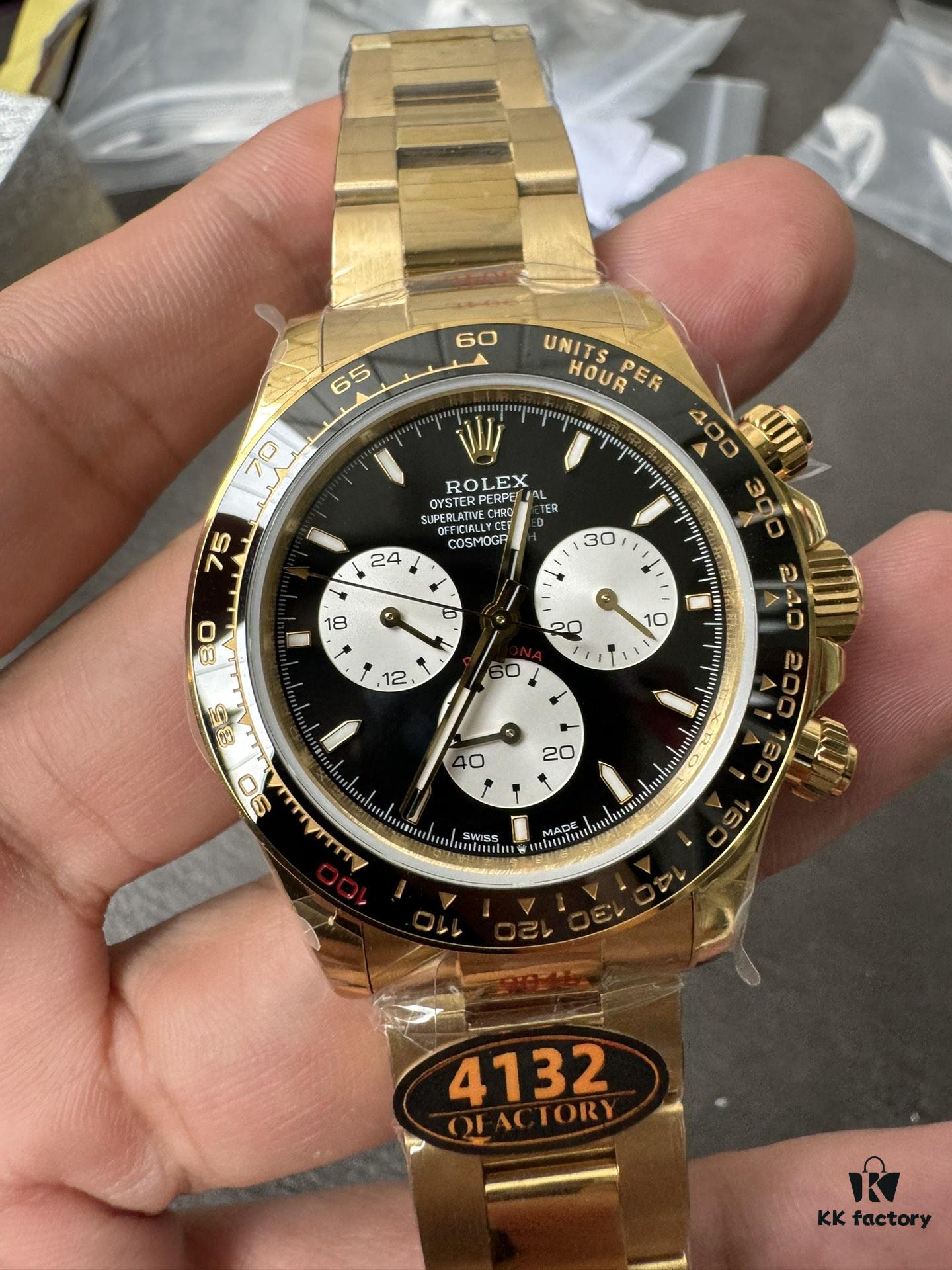 QF New Model Daytona 4132 Open Case Back Le Mans 100th Anniversary Edition Gold