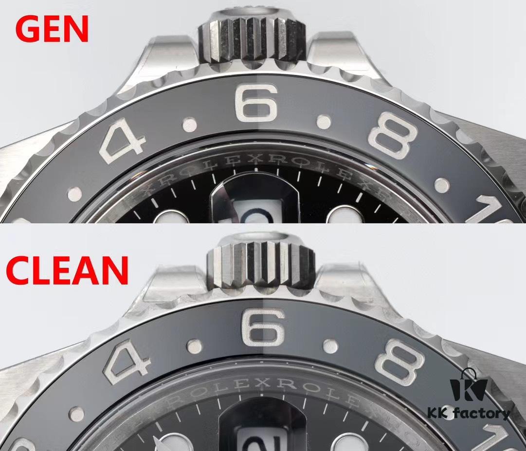 6931a66cccd8ab3d7af9ad0a Authentic vs Fake Comparison: 126710 Black and Grey Bezel, Clean Factory