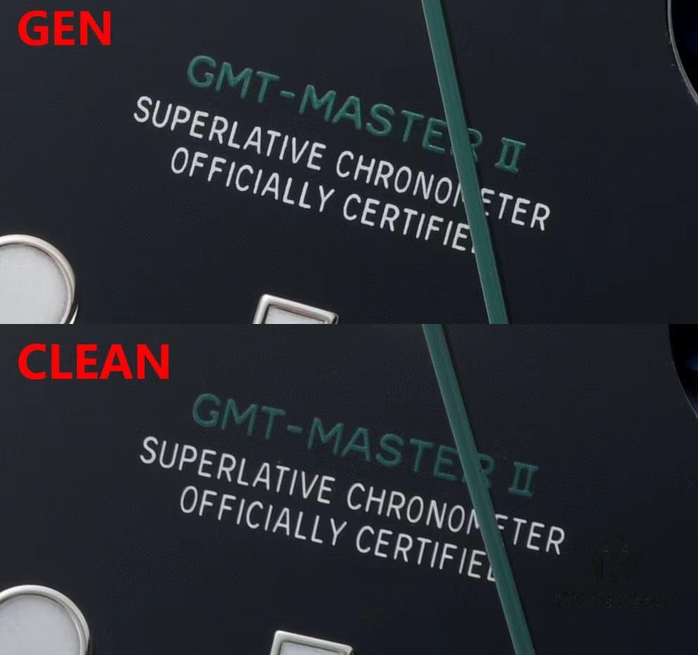 6931a66cccd8ab3d7af9ad0c Authentic vs Fake Comparison: 126710 Black and Grey Bezel, Clean Factory