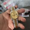 VS Intermeshed Gold Plaid Pattern Log Dan Dong 3235 Machine