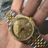 VS Intermeshed Gold Plaid Pattern Log Dan Dong 3235 Machine