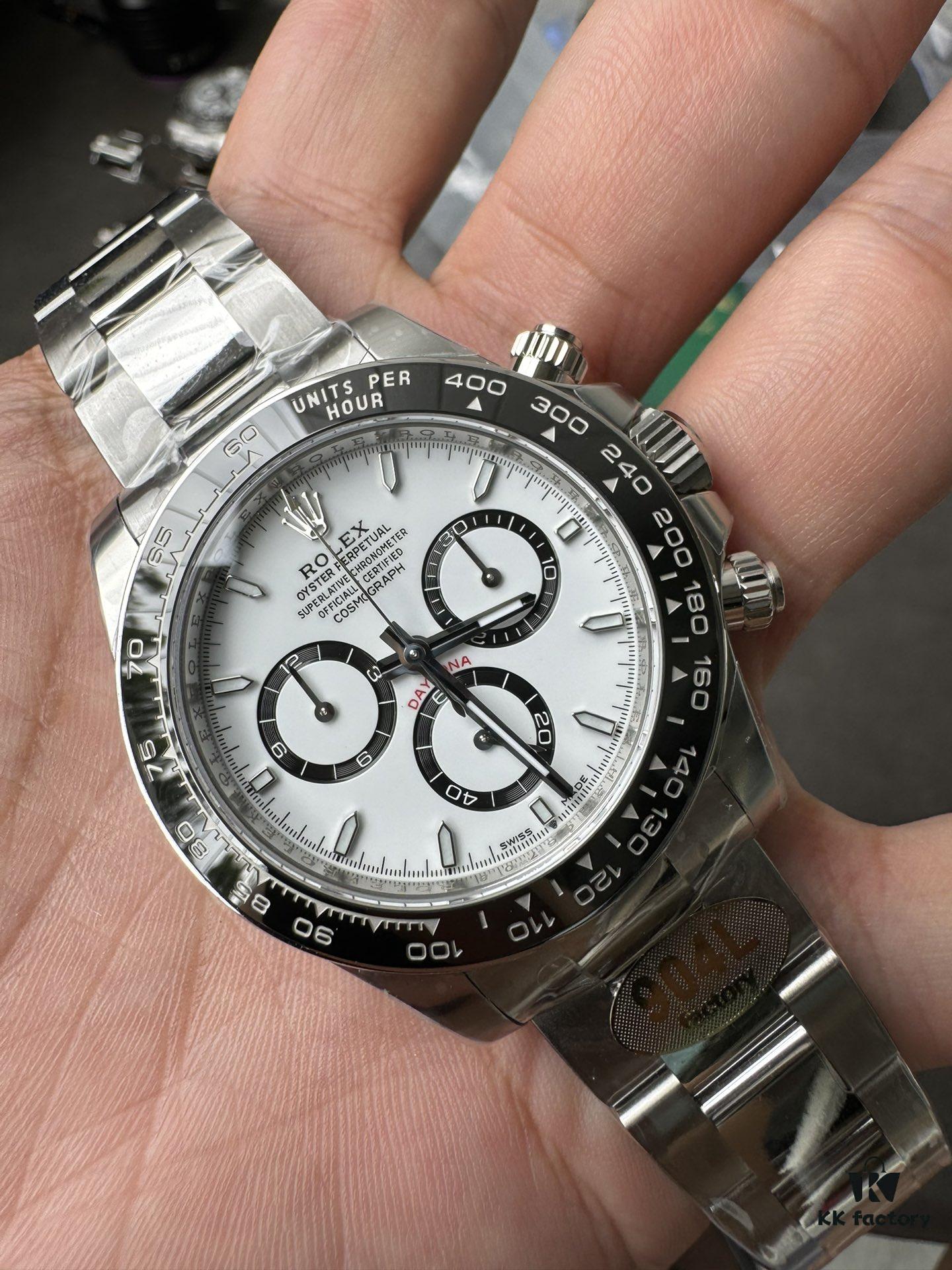6931a66fccd8ab3d7af9ad47 904L Factory New Release 2023 Model 126500 White Ceramic Panda Black Ceramic 4131 Integrated Movement (First Batch Includes Rolex Stainless Steel Strap and Exclusive T-Screwdriver for Precision Disassembly)