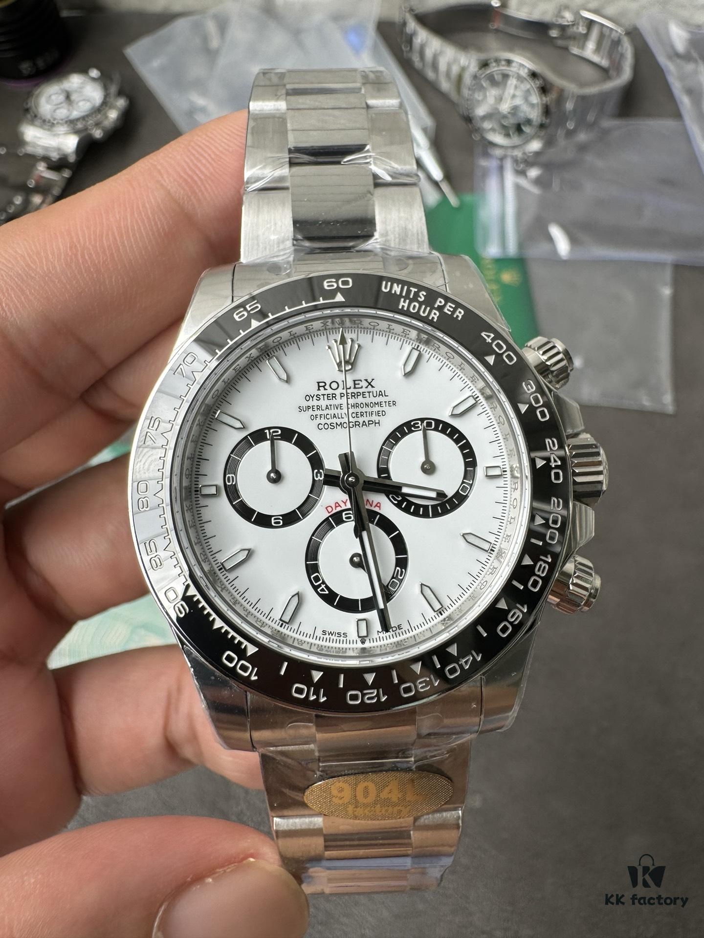 6931a66fccd8ab3d7af9ad49 904L Factory New Release 2023 Model 126500 White Ceramic Panda Black Ceramic 4131 Integrated Movement (First Batch Includes Rolex Stainless Steel Strap and Exclusive T-Screwdriver for Precision Disassembly)