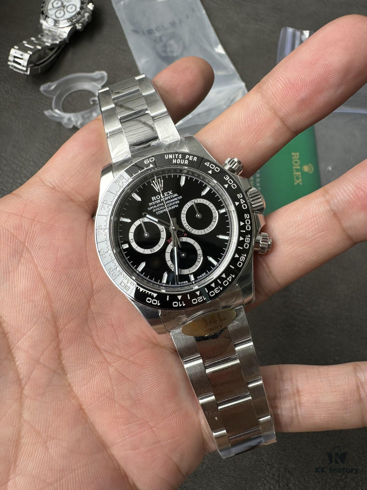 6931a670ccd8ab3d7af9ad59 904L Factory New Release 2023 Model 126500 White Ceramic Panda Black Ceramic 4131 Integrated Movement (First Batch Includes Rolex Stainless Steel Strap and Exclusive T-Shape Screwdriver for Precision Disassembly)