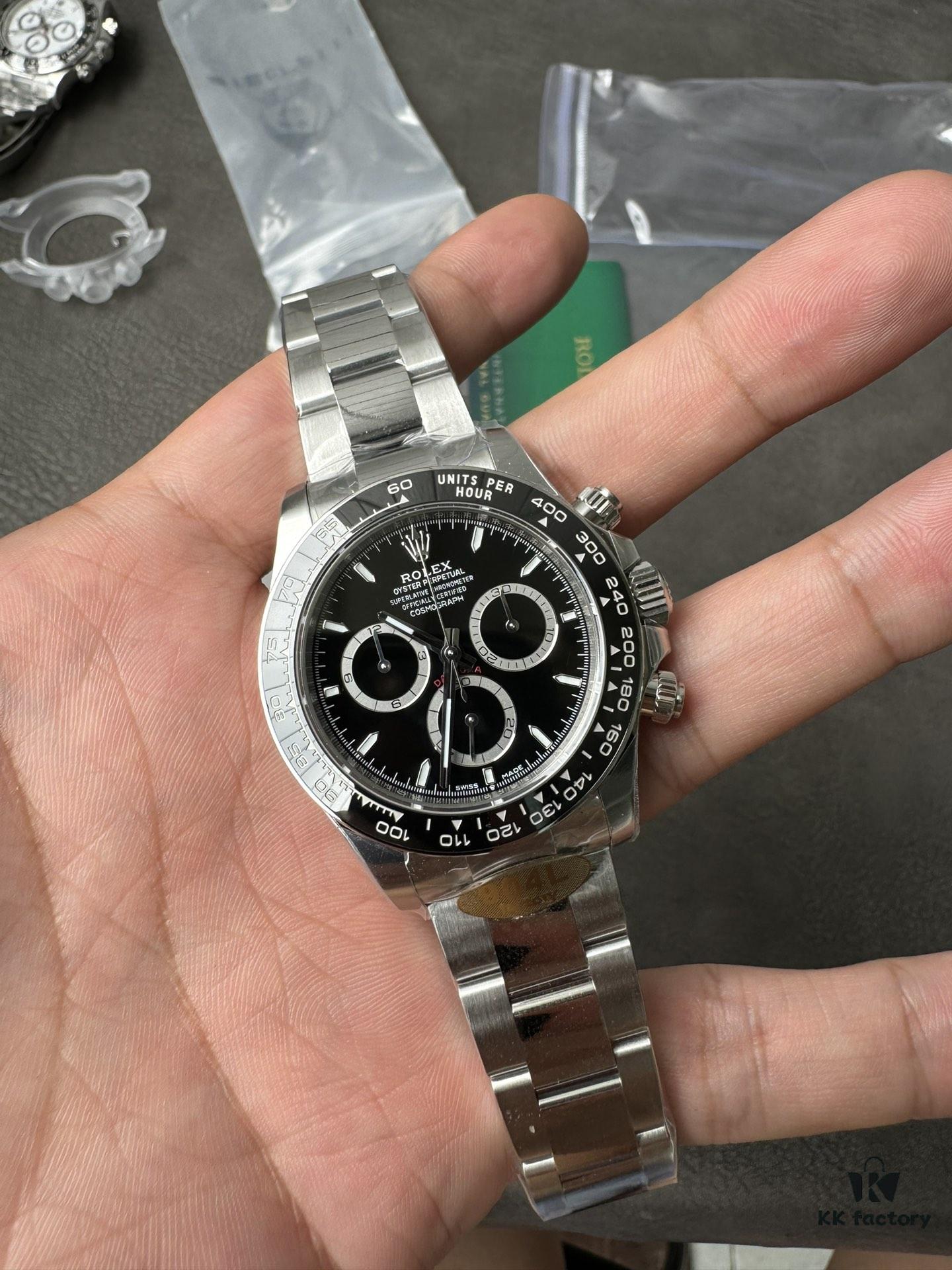 6931a670ccd8ab3d7af9ad5a 904L Factory New Release 2023 Model 126500 White Ceramic Panda Black Ceramic 4131 Integrated Movement (First Batch Includes Rolex Stainless Steel Strap and Exclusive T-Shape Screwdriver for Precision Disassembly)