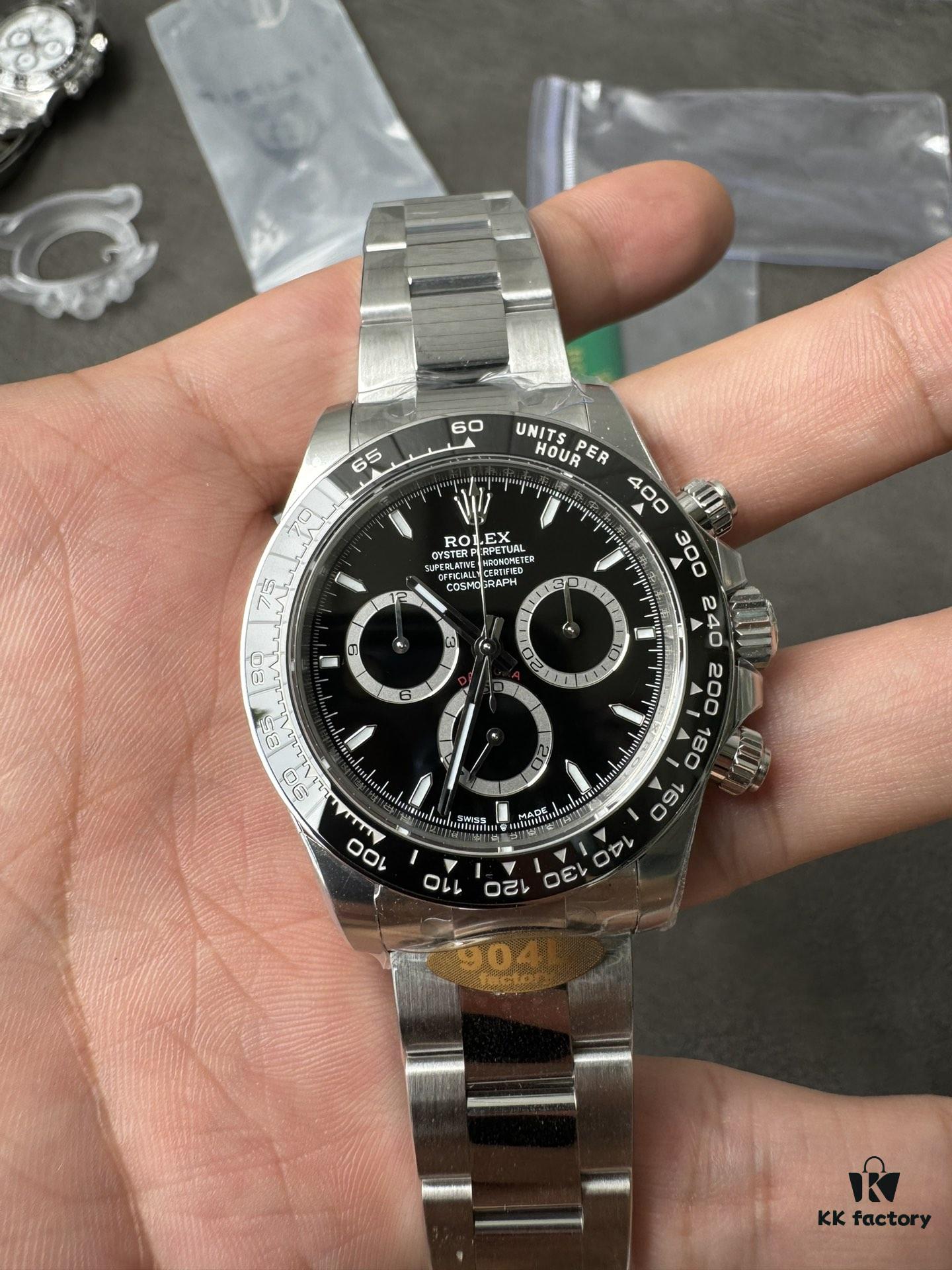 6931a670ccd8ab3d7af9ad5b 904L Factory New Release 2023 Model 126500 White Ceramic Panda Black Ceramic 4131 Integrated Movement (First Batch Includes Rolex Stainless Steel Strap and Exclusive T-Shape Screwdriver for Precision Disassembly)