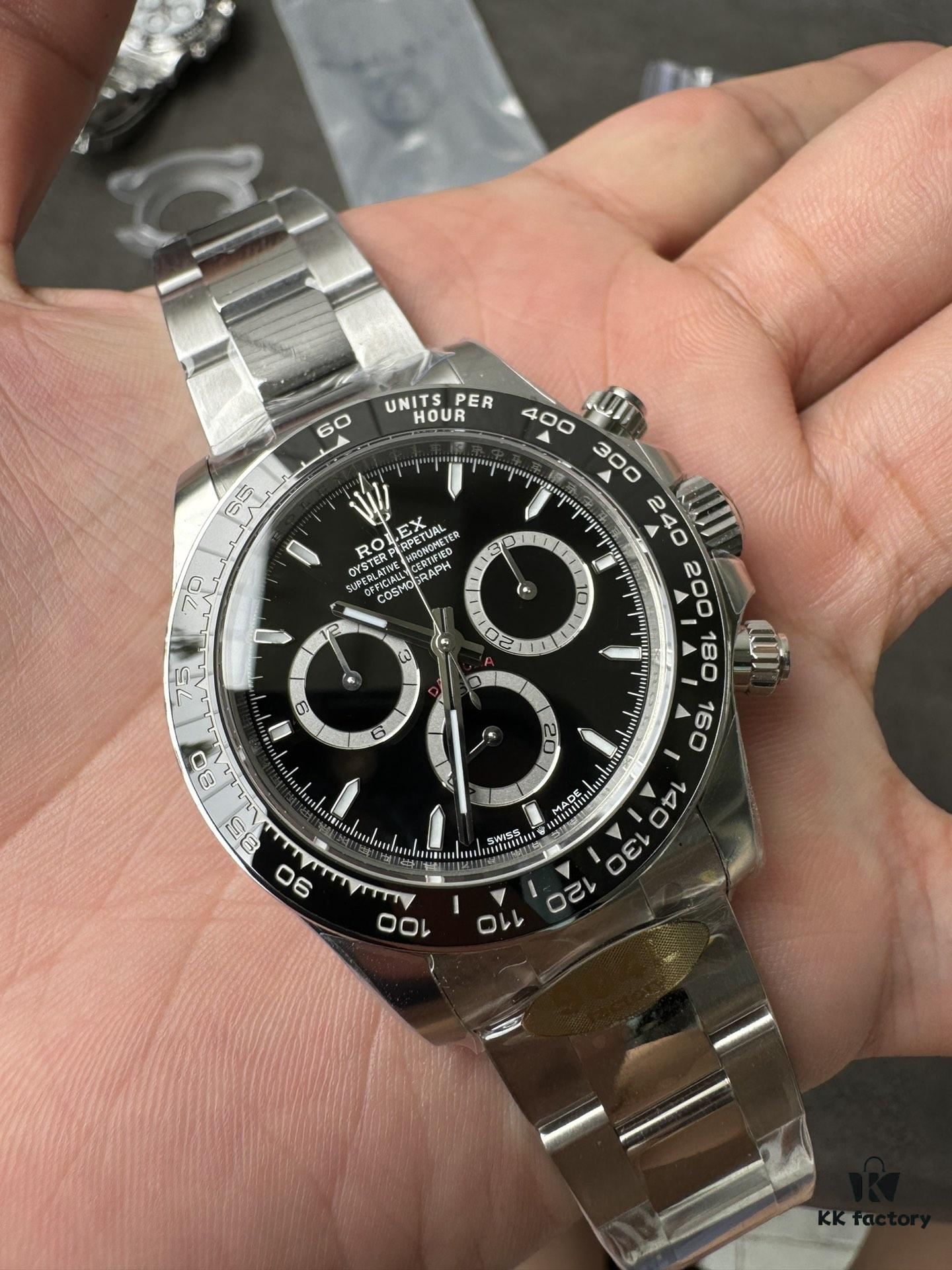 6931a670ccd8ab3d7af9ad5c 904L Factory New Release 2023 Model 126500 White Ceramic Panda Black Ceramic 4131 Integrated Movement (First Batch Includes Rolex Stainless Steel Strap and Exclusive T-Shape Screwdriver for Precision Disassembly)