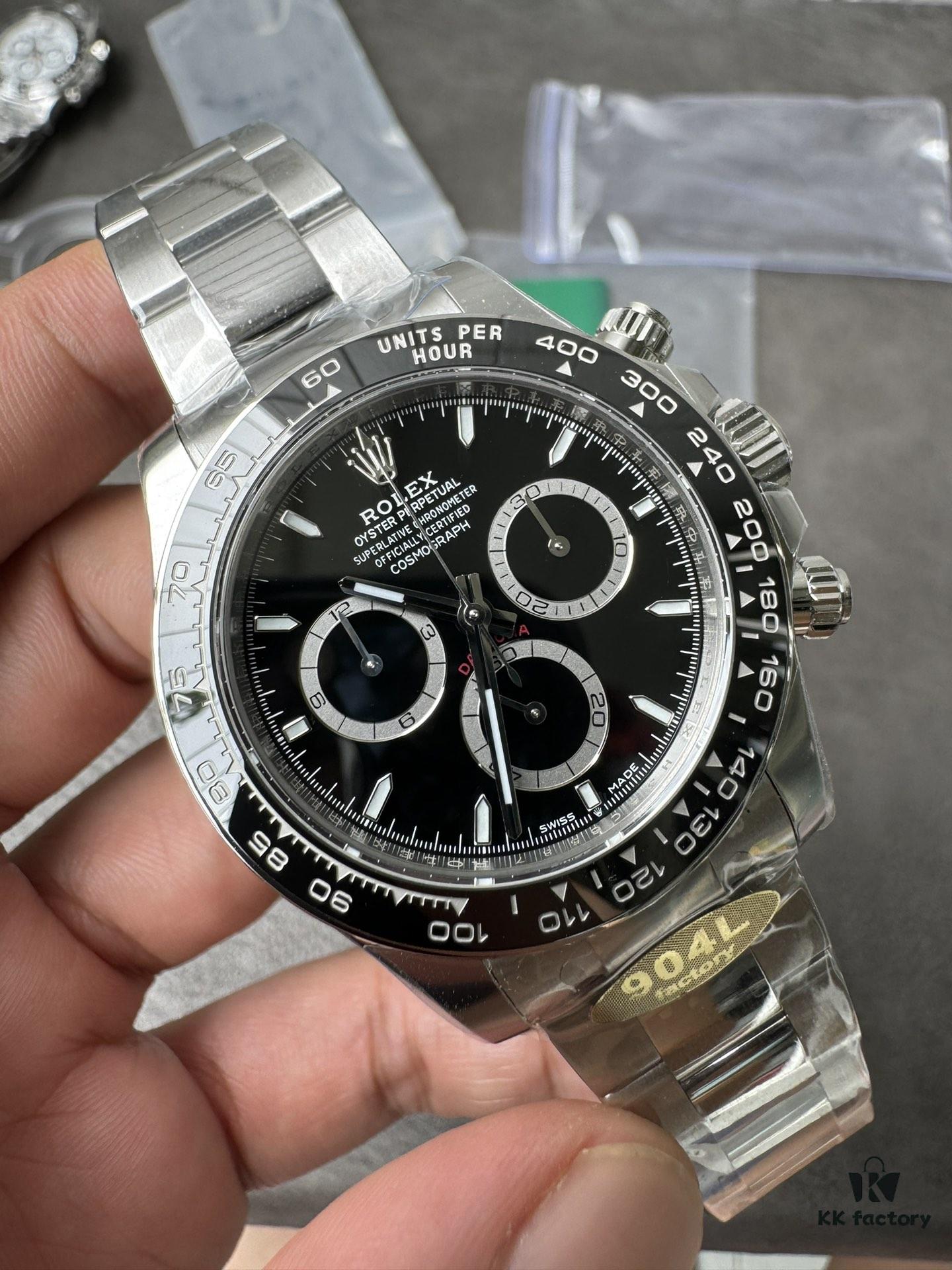 6931a670ccd8ab3d7af9ad5e 904L Factory New Release 2023 Model 126500 White Ceramic Panda Black Ceramic 4131 Integrated Movement (First Batch Includes Rolex Stainless Steel Strap and Exclusive T-Shape Screwdriver for Precision Disassembly)