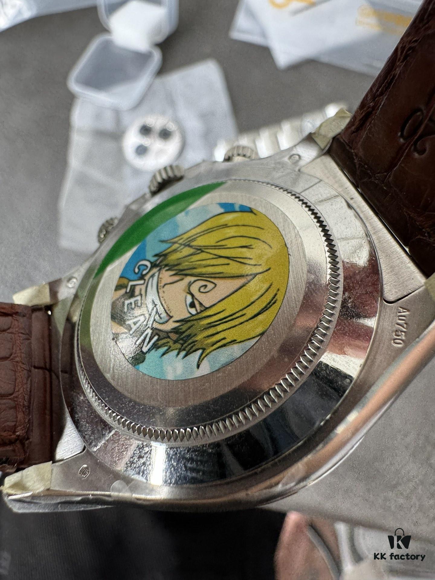 6931a672ccd8ab3d7af9ad85 Clean Platinum Gray DE Modified Substitute with Tahitian Mother-of-Pearl, Customized American Crocodile Leather Strap