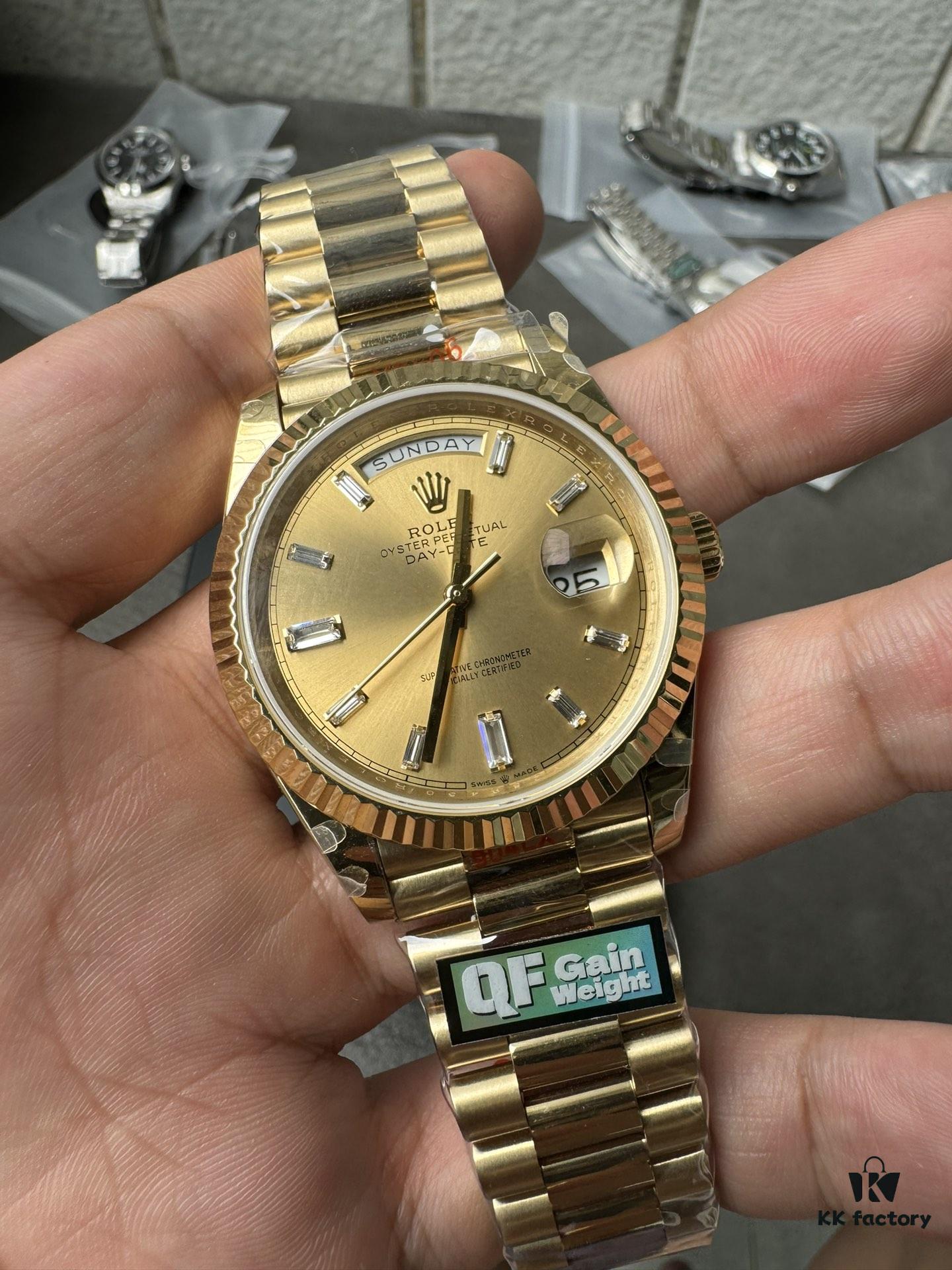 QF Weight-Optimized DD Yellow Rock Sugar 2836 Movement 40mm 186g