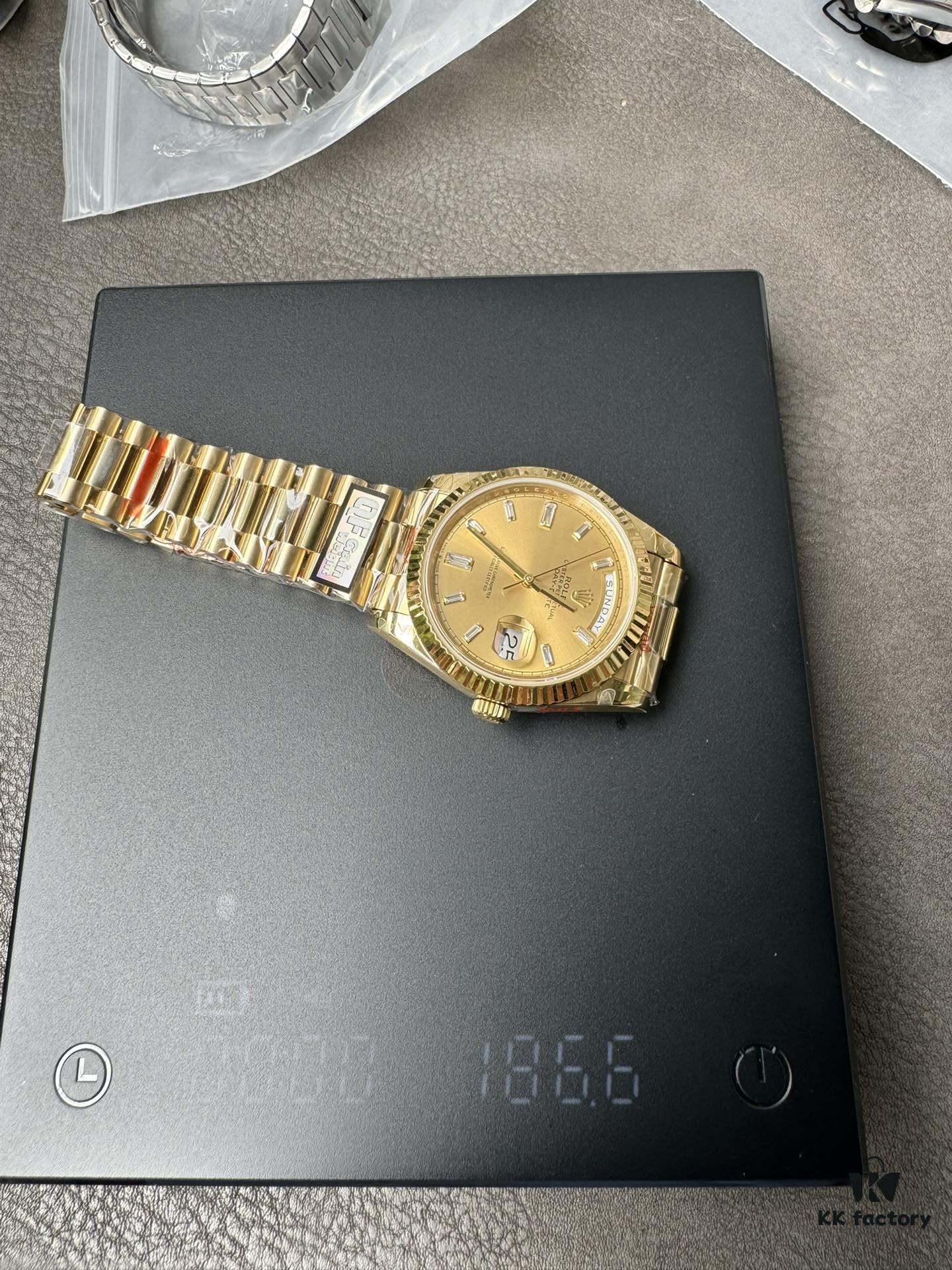 QF Weight-Optimized DD Yellow Rock Sugar 2836 Movement 40mm 186g