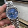 126300 Blue Dial 41mm Upgrade Genuine Bezel, Hands, Calendar, Mirror, Aperture Five-Piece Set