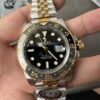 Clean Greenwich Two-Tone Gold Leather Bezel