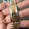 Clean Greenwich Two-Tone Gold Leather Bezel