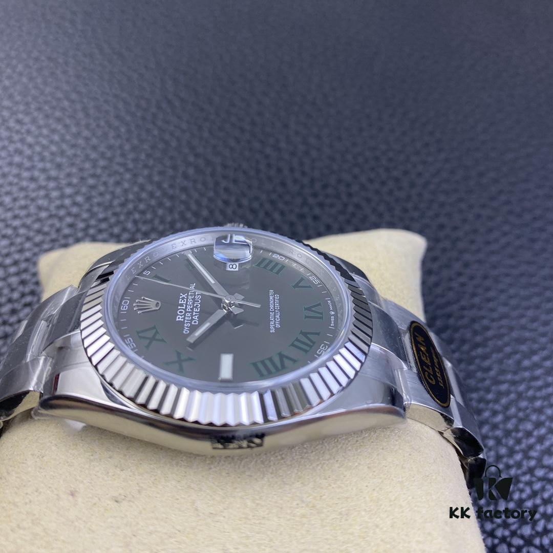 6931a696ccd8ab3d7af9afd5 Clean Factory / C Factory New Rolex Datejust Series m126334-022 Green Guilloche