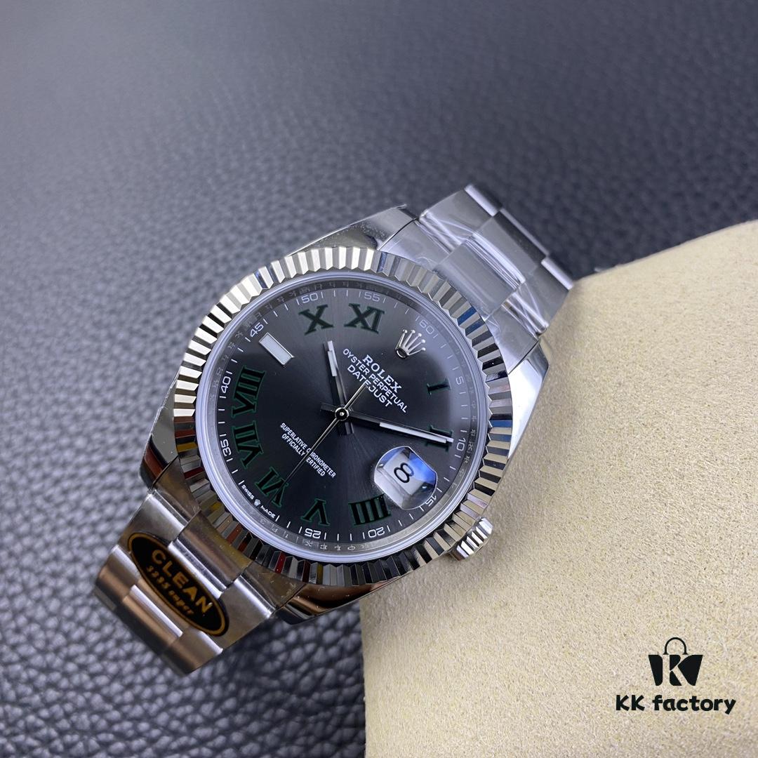 6931a696ccd8ab3d7af9afd7 Clean Factory / C Factory New Rolex Datejust Series m126334-022 Green Guilloche