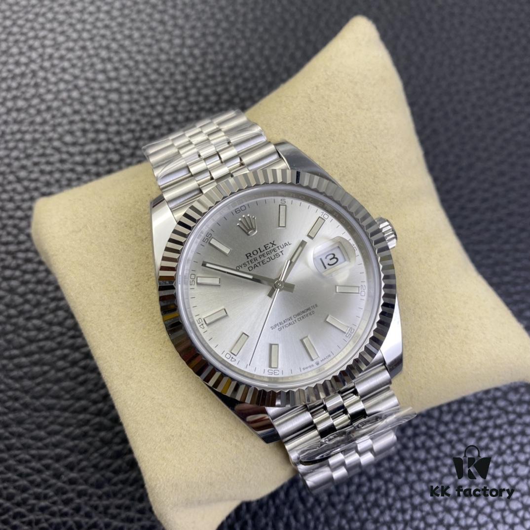 6931a696ccd8ab3d7af9afdc Clean Factory / C Factory New Rolex Datejust Series m126334-0004 Silver Dial