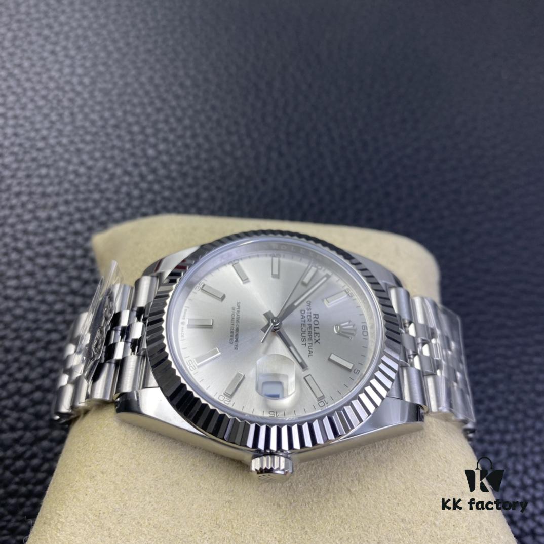 6931a696ccd8ab3d7af9afdf Clean Factory / C Factory New Rolex Datejust Series m126334-0004 Silver Dial
