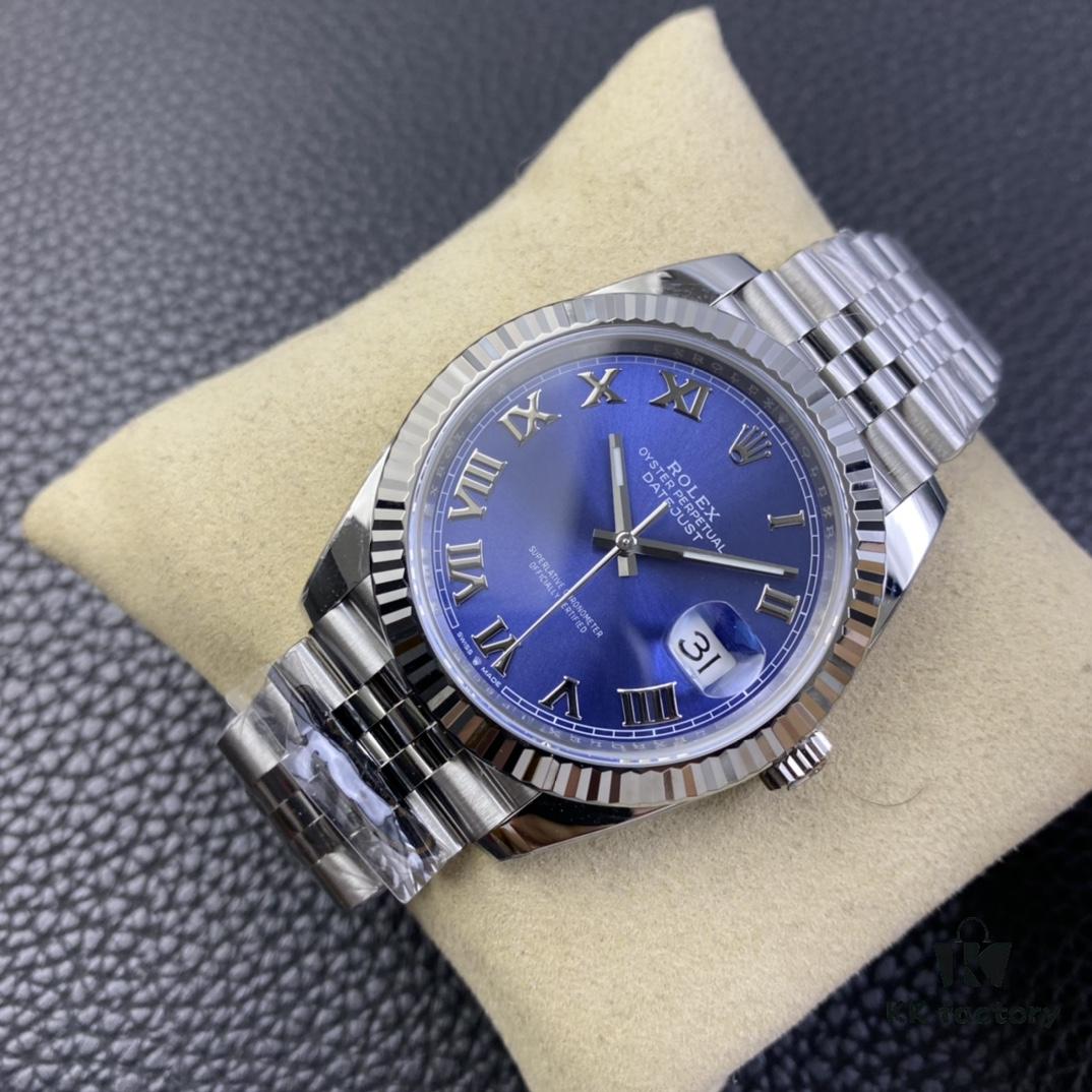 6931a697ccd8ab3d7af9afef Clean Factory / C Factory New Rolex Datejust Series m126334-0026 Roman Numeral Blue Dial