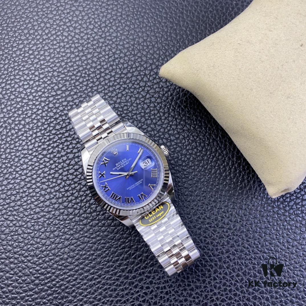 6931a697ccd8ab3d7af9aff2 Clean Factory / C Factory New Rolex Datejust Series m126334-0026 Roman Numeral Blue Dial