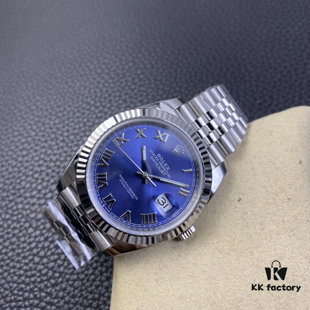 6931a697ccd8ab3d7af9aff3 Clean Factory / C Factory New Rolex Datejust Series m126334-0026 Roman Numeral Blue Dial
